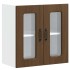 Armario pared cocina puerta de cristal Kalmar roble