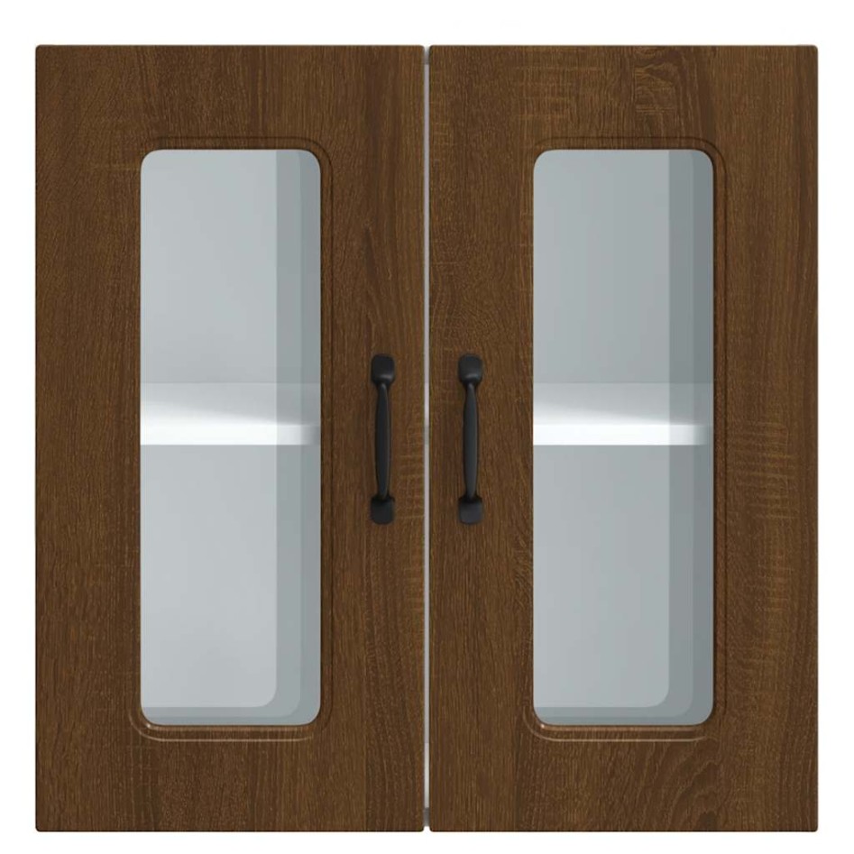 Armario pared cocina puerta de cristal Kalmar roble