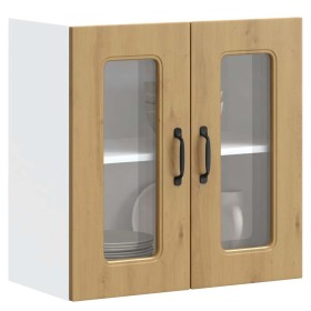 Armario pared cocina puerta de cristal Kalmar roble