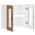 Armario pared cocina puerta de cristal Kalmar roble