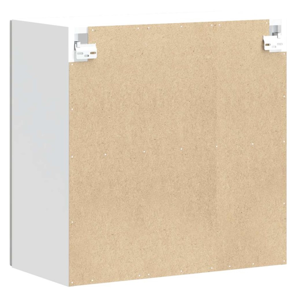 Armario pared cocina puerta cristal Kalmar blanca alto