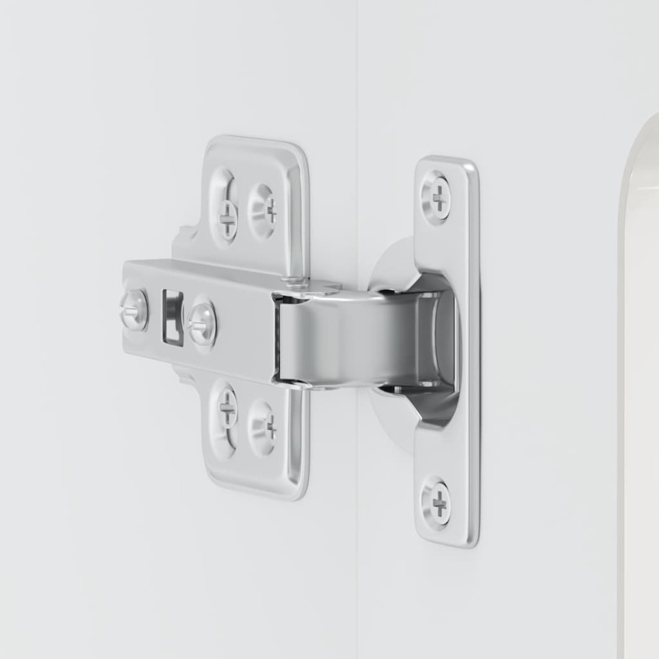 Armario pared cocina puerta cristal Kalmar blanca alto