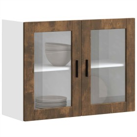Armario de pared para cocina puerta cristal Porto roble