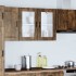 Armario de pared para cocina puerta cristal Porto roble