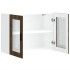 Armario de pared para cocina puerta cristal Porto roble