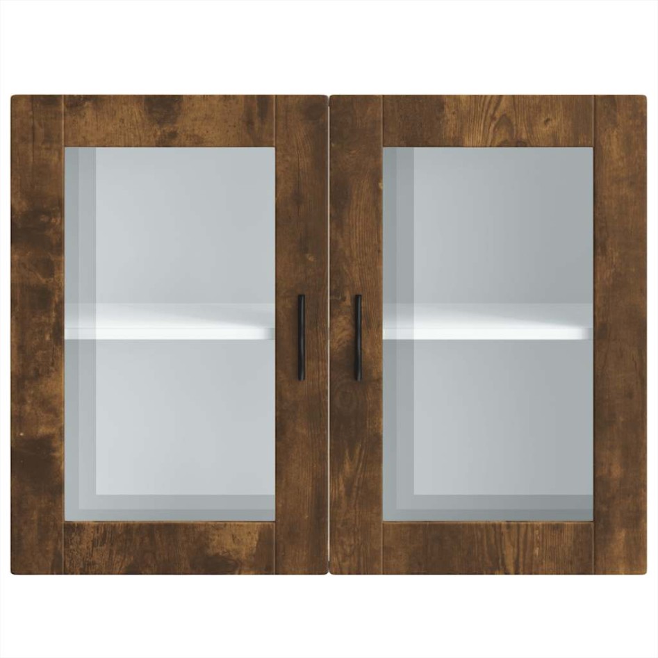 Armario de pared para cocina puerta cristal Porto roble