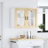 Armario de pared para cocina puerta cristal Porto roble