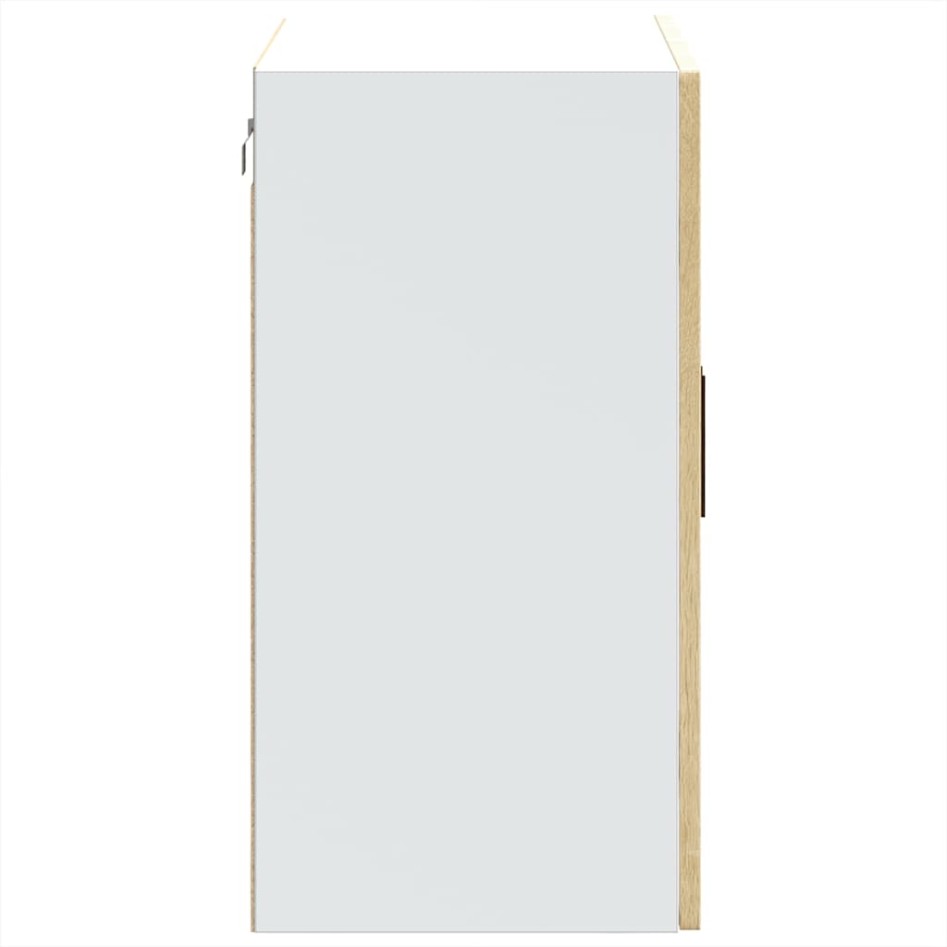 Armario de pared para cocina puerta cristal Porto roble