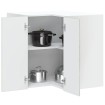 Mueble esquinero cocina Lucca madera contrachapada gris cemento