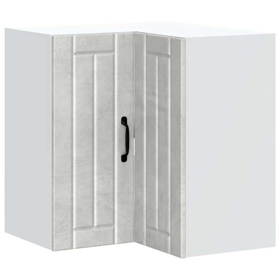 Mueble esquinero cocina Lucca madera contrachapada gris