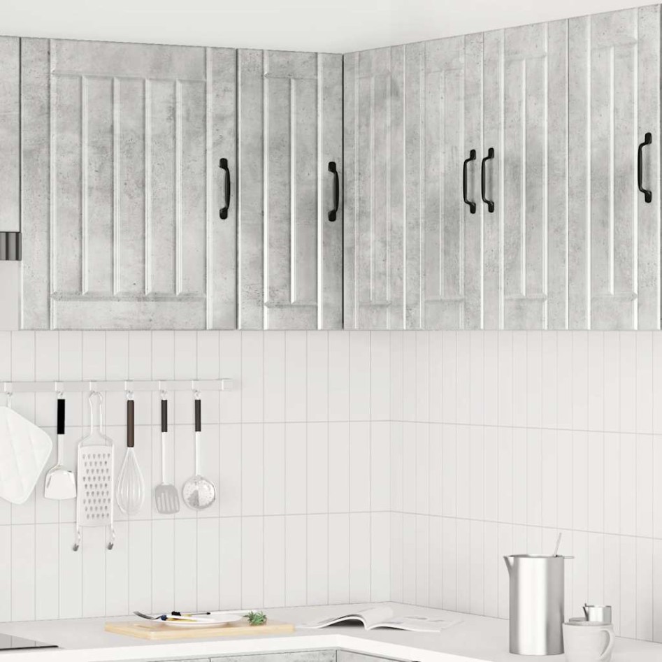 Mueble esquinero cocina Lucca madera contrachapada gris