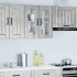 Armario pared cocina puerta de cristal Lucca gris
