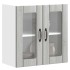 Armario pared cocina puerta de cristal Lucca sonoma