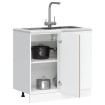 Mueble bajo de cocina Kalmar madera ingeniería de roble sonoma