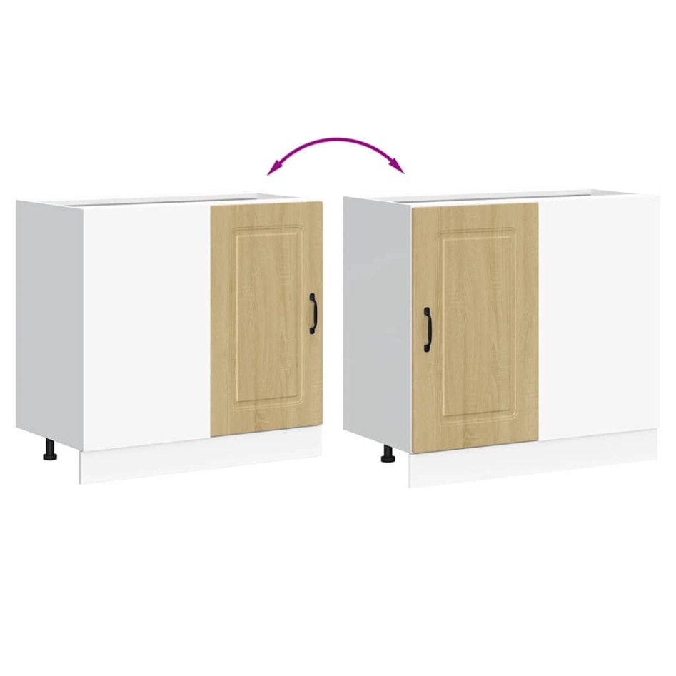 Mueble bajo de cocina Kalmar madera ingeniería de roble