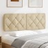 Cabecero de cama acolchado tela crema 140