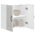 Armario de pared de cocina Kalmar blanca de alto