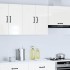 Armario de pared de cocina Kalmar blanca de alto