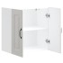 Armario de pared de cocina Kalmar blanca de alto