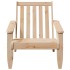 Silla adirondack de jardín madera maciza pino 75x77x77