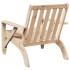 Silla adirondack de jardín madera maciza pino 75x77x77