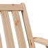 Silla adirondack de jardín madera maciza pino 75x77x77