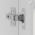 Armario pared cocina puerta cristal Lucca blanca alto