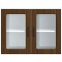 Armario pared cocina puerta de cristal Lucca roble