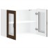 Armario pared cocina puerta de cristal Lucca roble