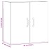 Armario de pared madera de ingeniería roble artisan 60x31x60