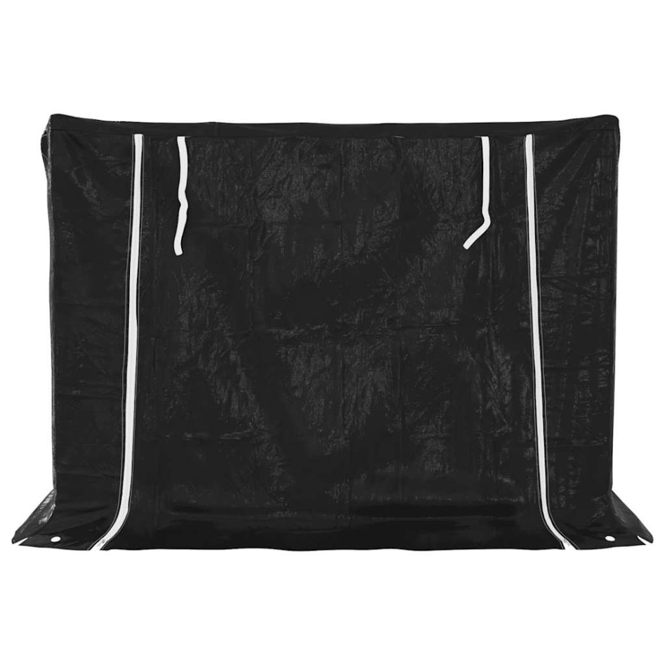 Leñero cubierta lluvia 150,5x100,5x110,5 cm acero