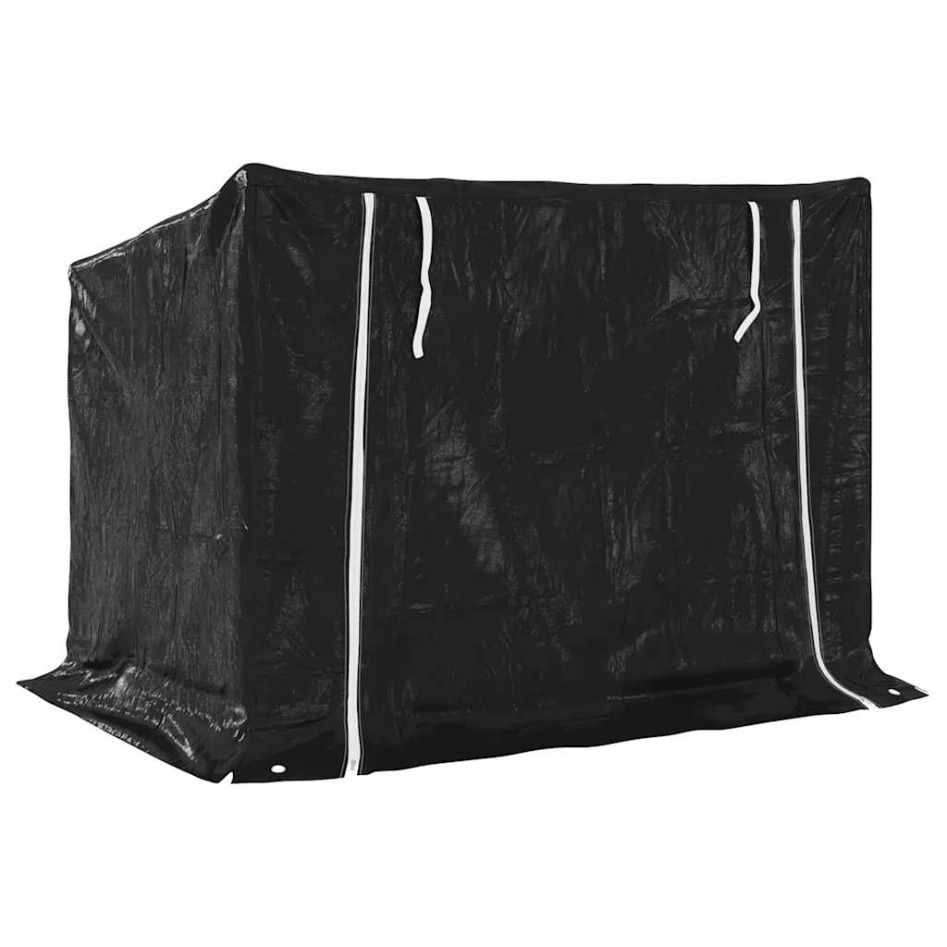 Leñero cubierta lluvia 150,5x100,5x110,5 cm acero