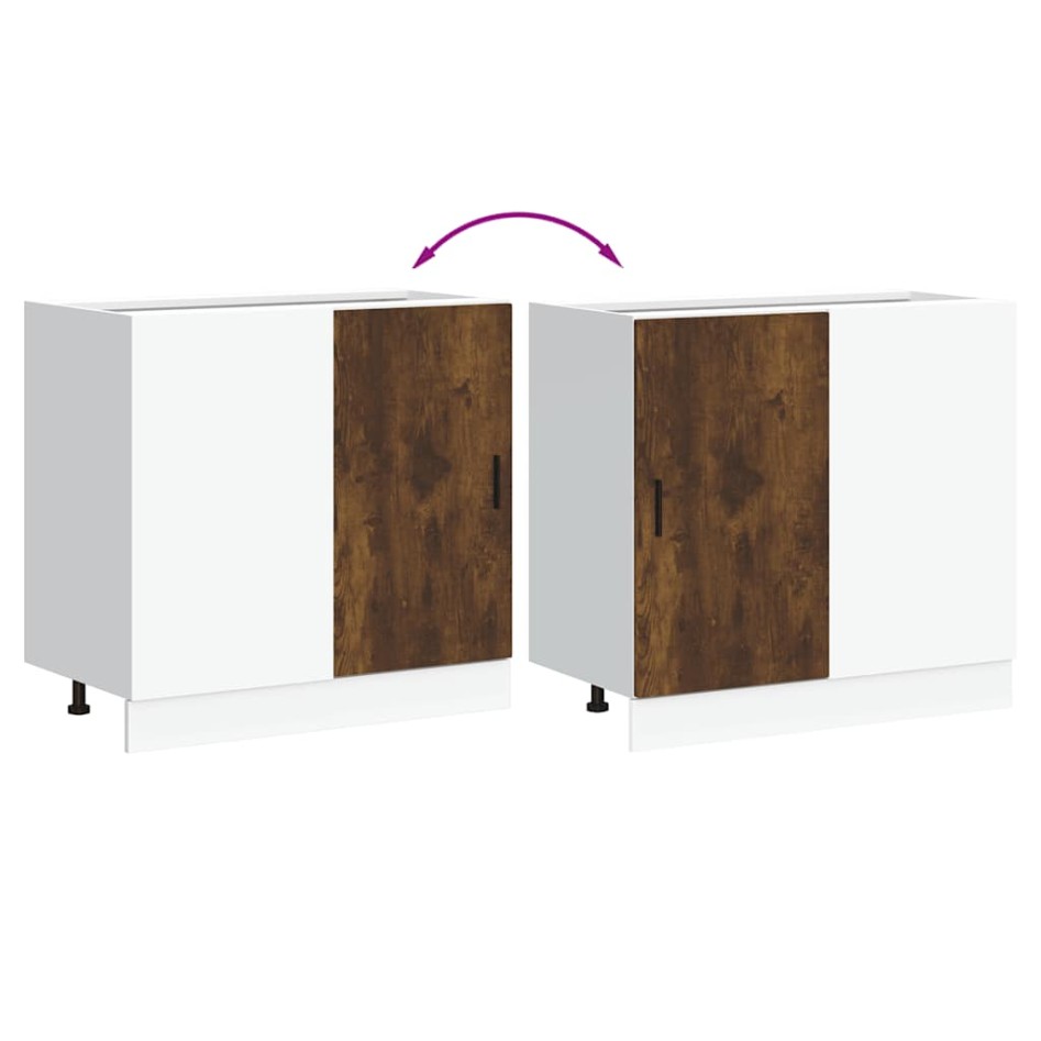 Mueble bajo para fregadero de madera ingeniería roble