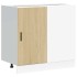 Mueble bajo para fregadero madera contrachapada roble