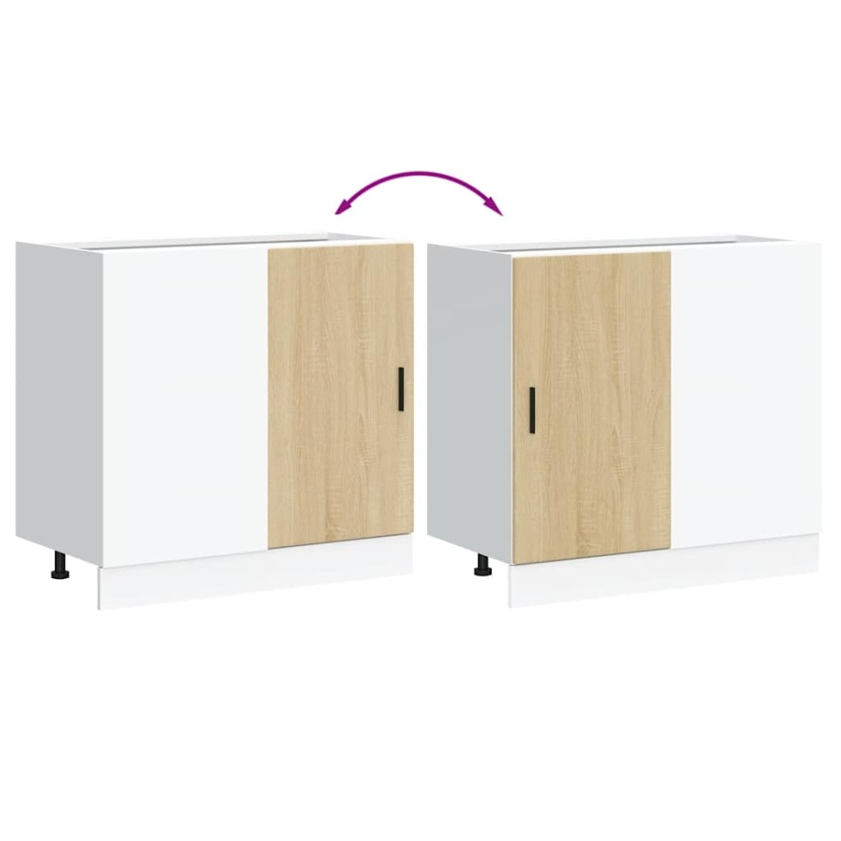 Mueble bajo para fregadero madera contrachapada roble