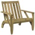 Silla adirondack de jardín madera de pino impregnada