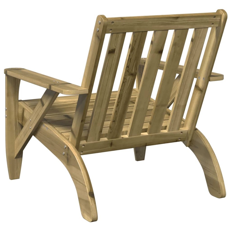 Silla adirondack de jardín madera de pino impregnada