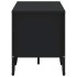 Mueble de TV madera de ingeniería negro 122x34x41