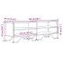 Mueble de TV madera de ingeniería negro 122x34x41