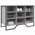 Zapatero de madera de ingeniería gris Sonoma 90x38x61,5