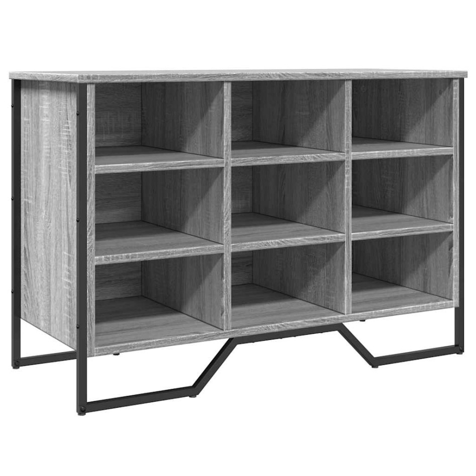 Zapatero de madera de ingeniería gris Sonoma 90x38x61,5
