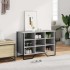 Zapatero de madera de ingeniería gris Sonoma 90x38x61,5