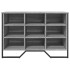 Zapatero de madera de ingeniería gris Sonoma 90x38x61,5