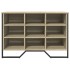 Zapatero de madera de ingeniería roble Sonoma 90x38x61,5