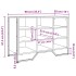 Zapatero de madera de ingeniería roble Sonoma 90x38x61,5