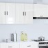 Armario pared cocina Porto madera ingeniería blanca alto