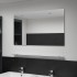 Espejo de pared con estante de vidrio templado 100x60