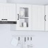Armario pared cocina puerta de cristal Lucca