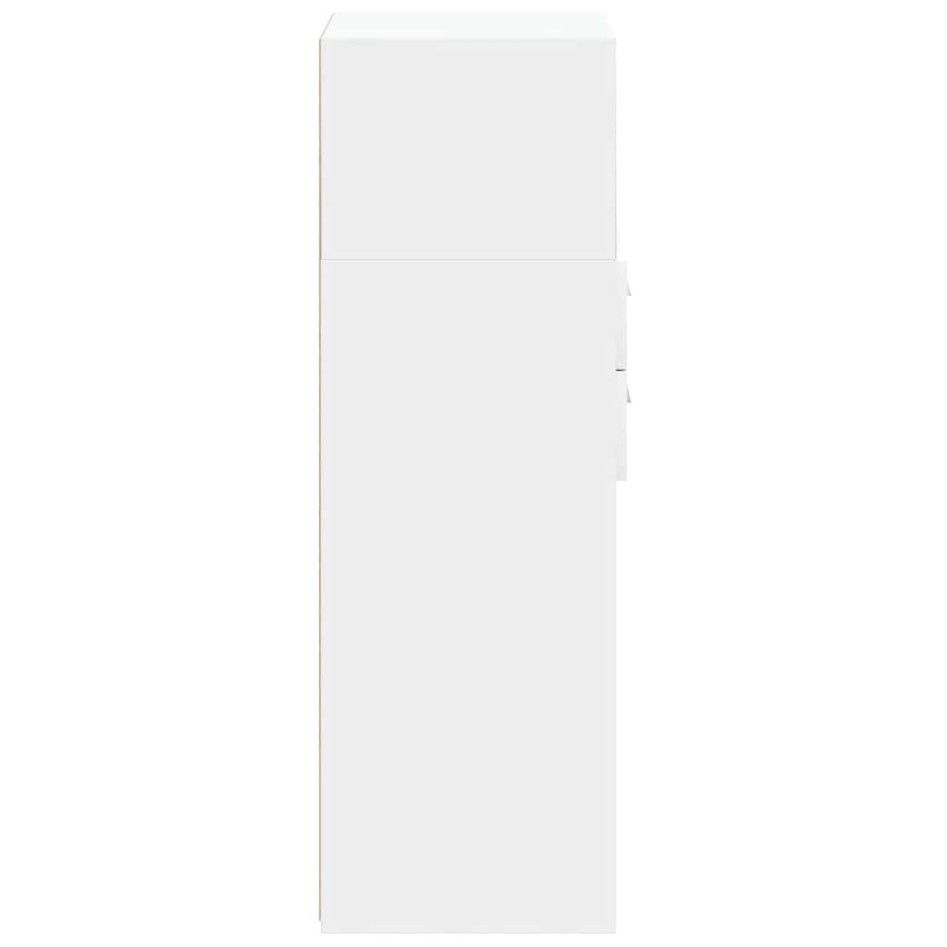 Aparador alto madera de ingeniería blanco 30x42,5x124
