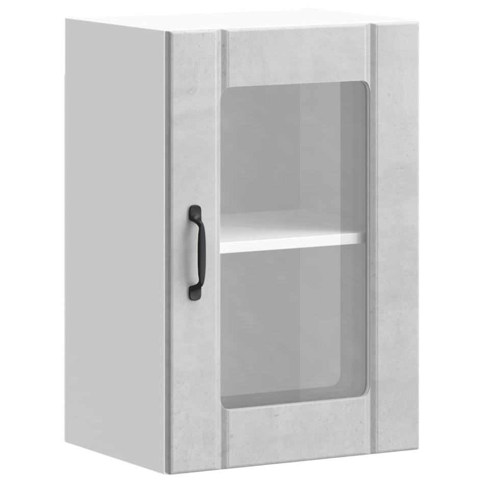 Armario de pared para cocina puerta cristal Lucca gris
